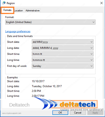 windows 10 regional settings